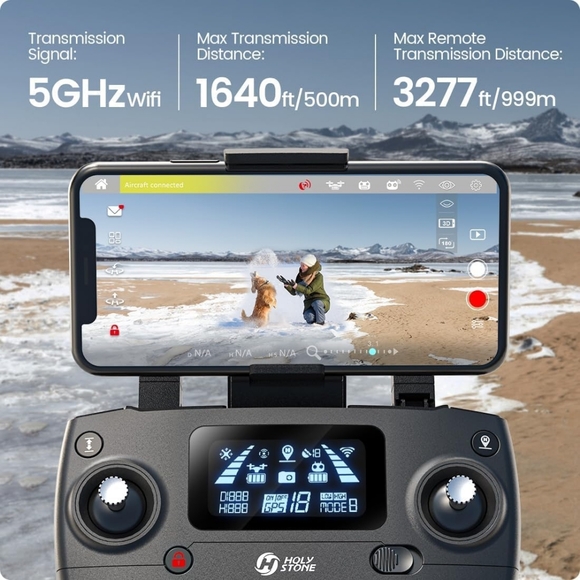 New Holy Stone HS700E GPS Drone, 4K Camera, Bundle: 2 Batterys, & Carrying Case! - Picture 5 of 13